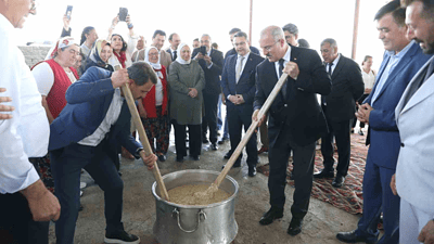 Çanakkale’nin Ayvacık ilçesine bağlı Bektaş köyünde Türk Mutfağı Haftası kutlama