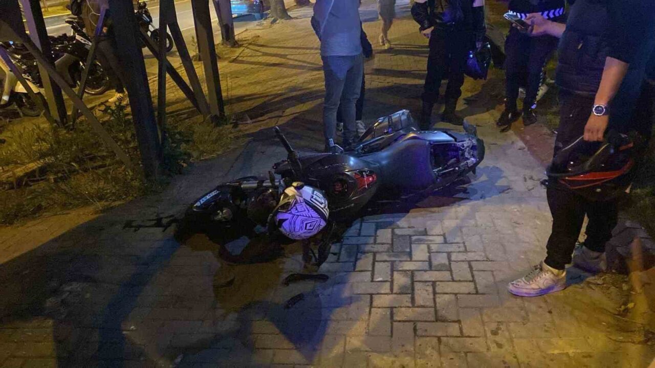Tekirdağ’ın Çorlu ilçesinde hafif ticari araçla çarpışan motosiklet sürücüsü ağır