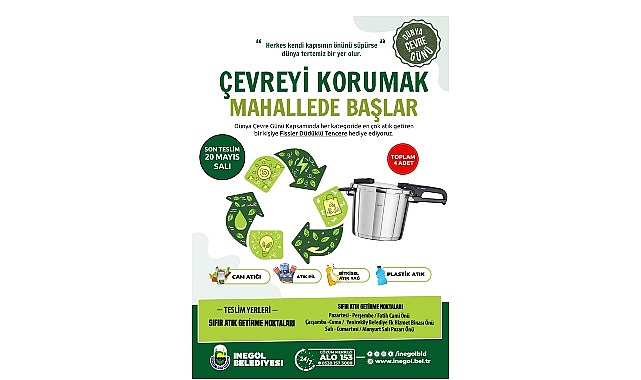 “Çevreyi Korumak Mahallede Başlar” sloganıyla yola çıkan İnegöl Belediyesi, 20