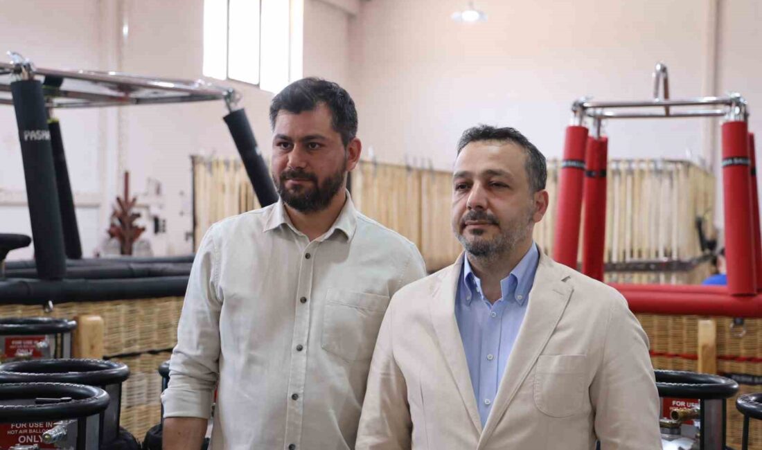 Sıcak hava balonlarında kullanılan yakıt tankları Kapadokya bölgesinde yerli ve