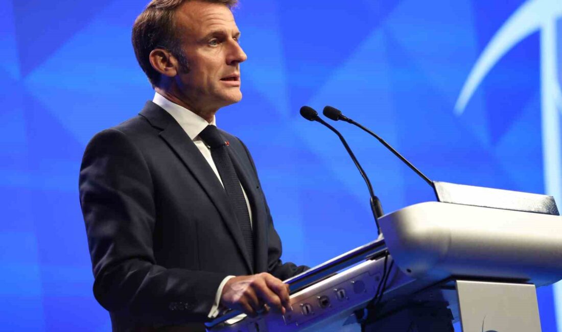 Fransa Cumhurbaşkanı Emmanuel Macron, Singapur’da düzenlenen Shangri-La Diyaloğu forumunda yaptığı