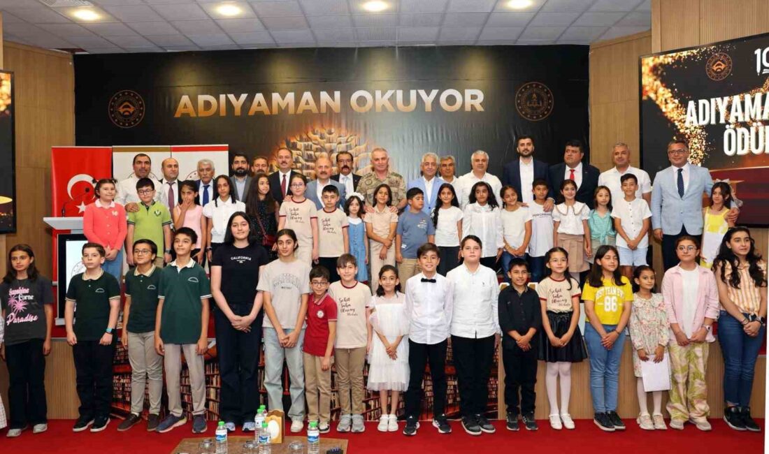 Adıyaman'da kitap okuma alışkanlığını teşvik eden “Adıyaman Okuyor” projesi ödül