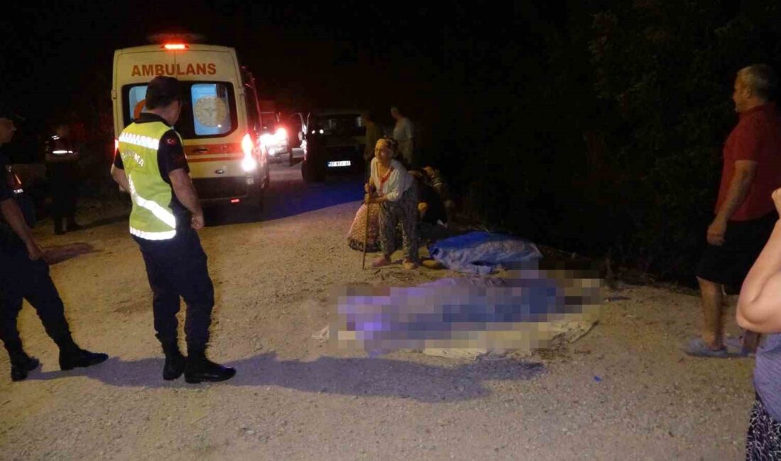Antalya'nın Manavgat ilçesinde otomobil sulama kanalına devrildi, 2 kişi hayatını