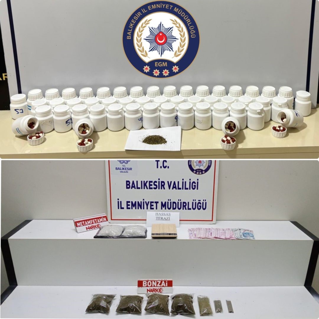 Balıkesir İl Emniyet Müdürlüğü'nden Uyuşturucu ile Mücadele