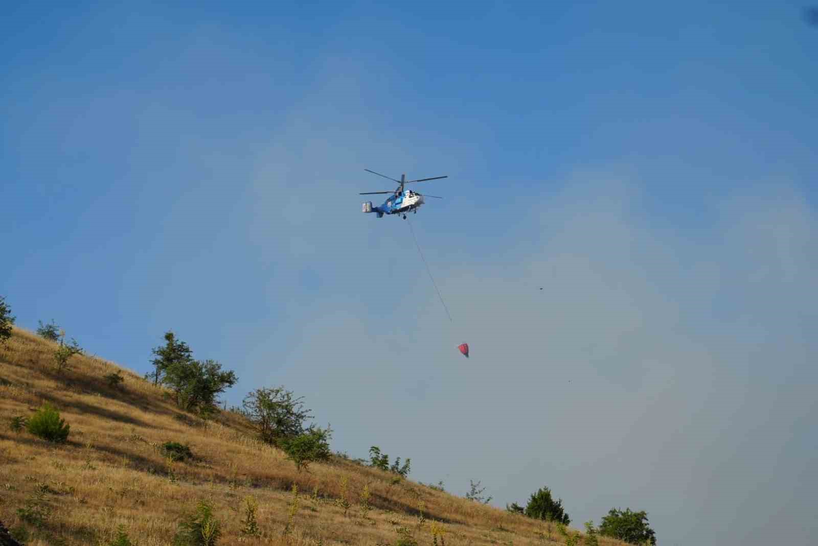 Balıkesir Kepsut'ta orman yangınına hızlı ve etkili müdahale edilerek, doğal