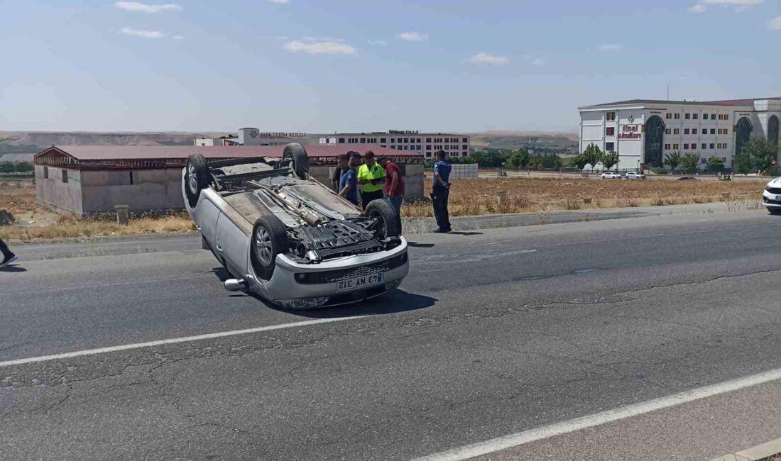 Batman'ta meydana gelen trafik kazasında otomobil takla attı, 1 kişi