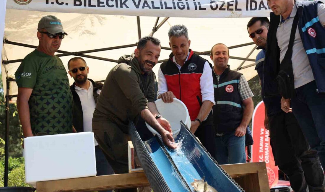 Bilecik'te anaç sazan balığı salımı ve doğal dengenin korunmasıyla ekosistem