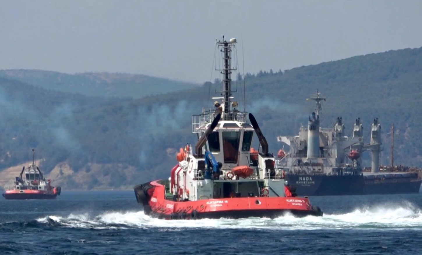 Çanakkale Boğazı'nda Makine Arızası Bildirilen Yük Gemisi