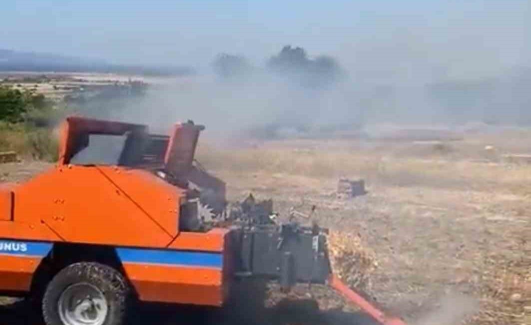 Çanakkale Özbek Köyü'nde tarım arazisinde çıkan yangın ve detayları hakkında