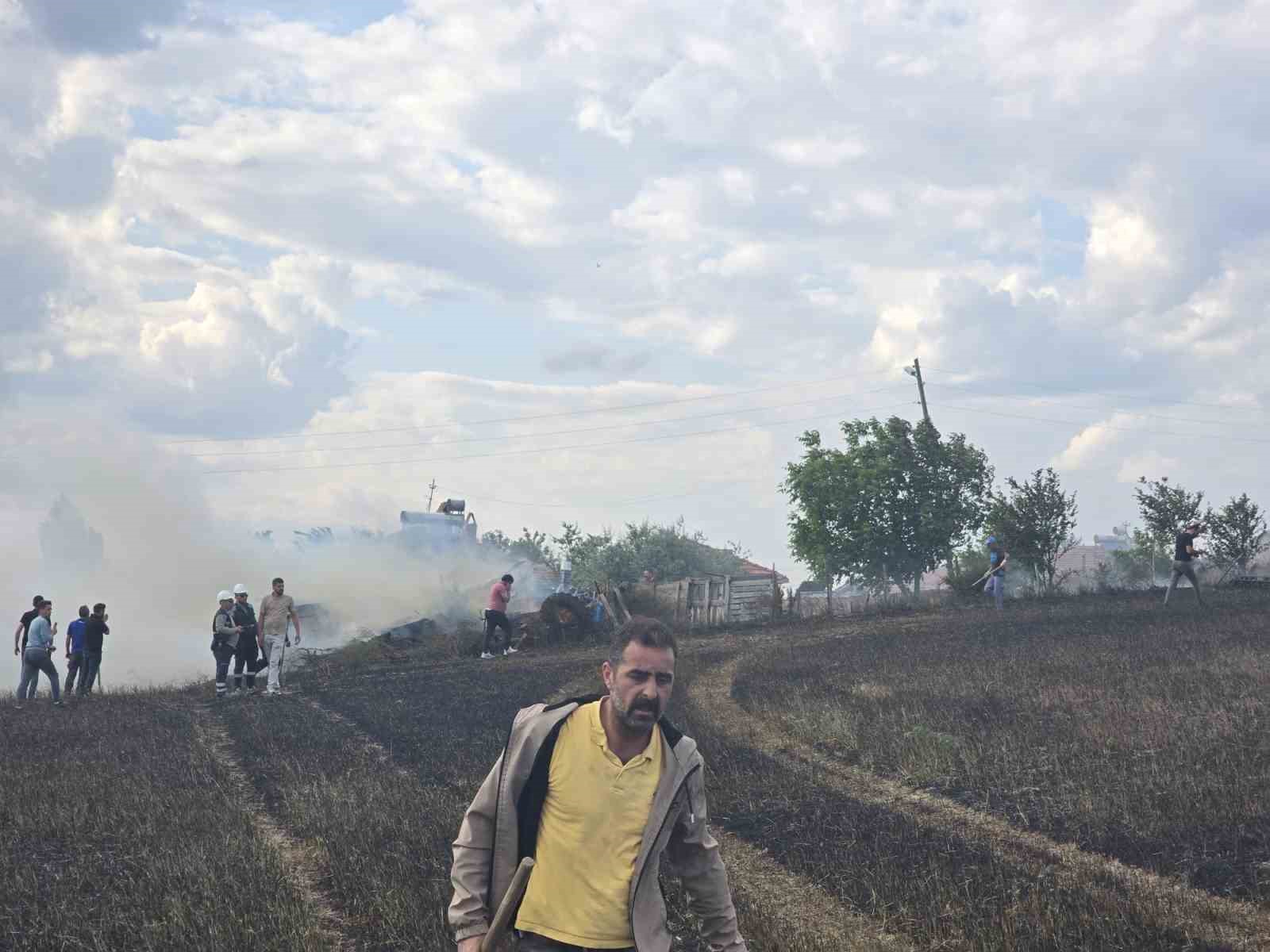Çorum’da Boş Tarla Yangını ve Olayın Detayları