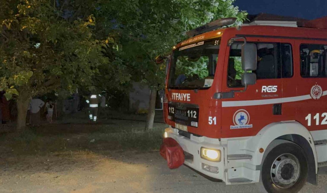 Düzce’de apartmanın ardiye kısmında çıkan yangının detayları ve olayın gelişimi