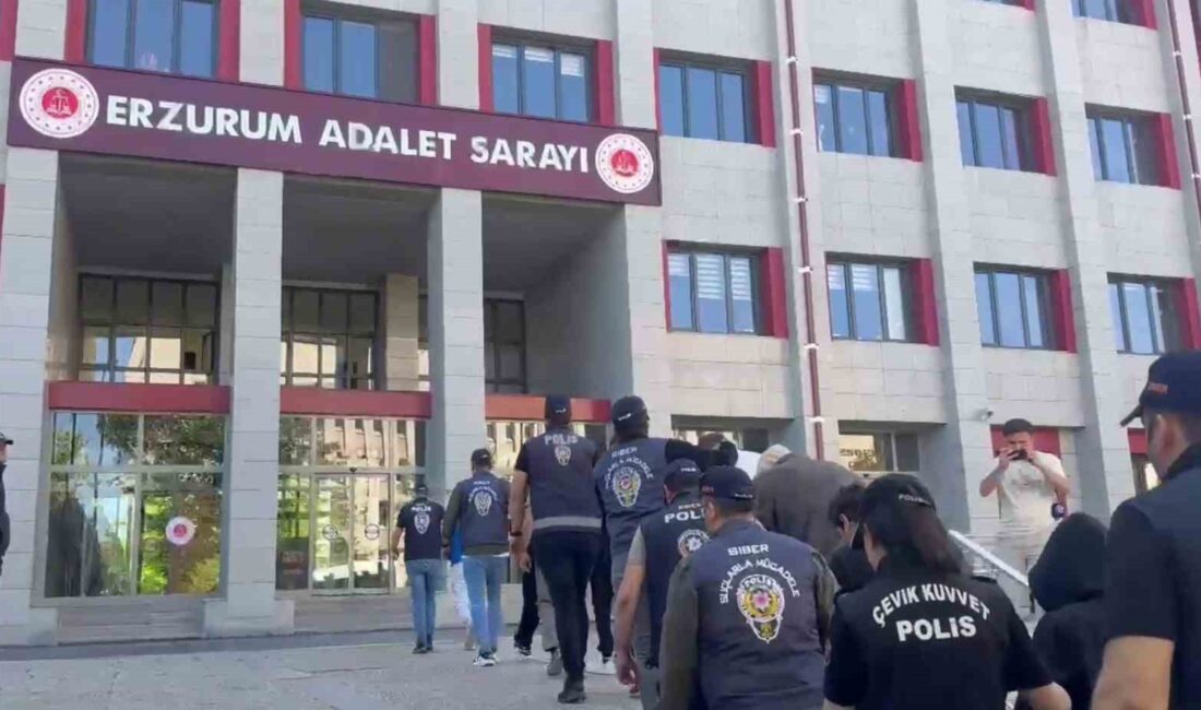 Erzurum ve çevre illerde sahte ilanlarla dolandırıcılık yapan şebekeye düzenlenen