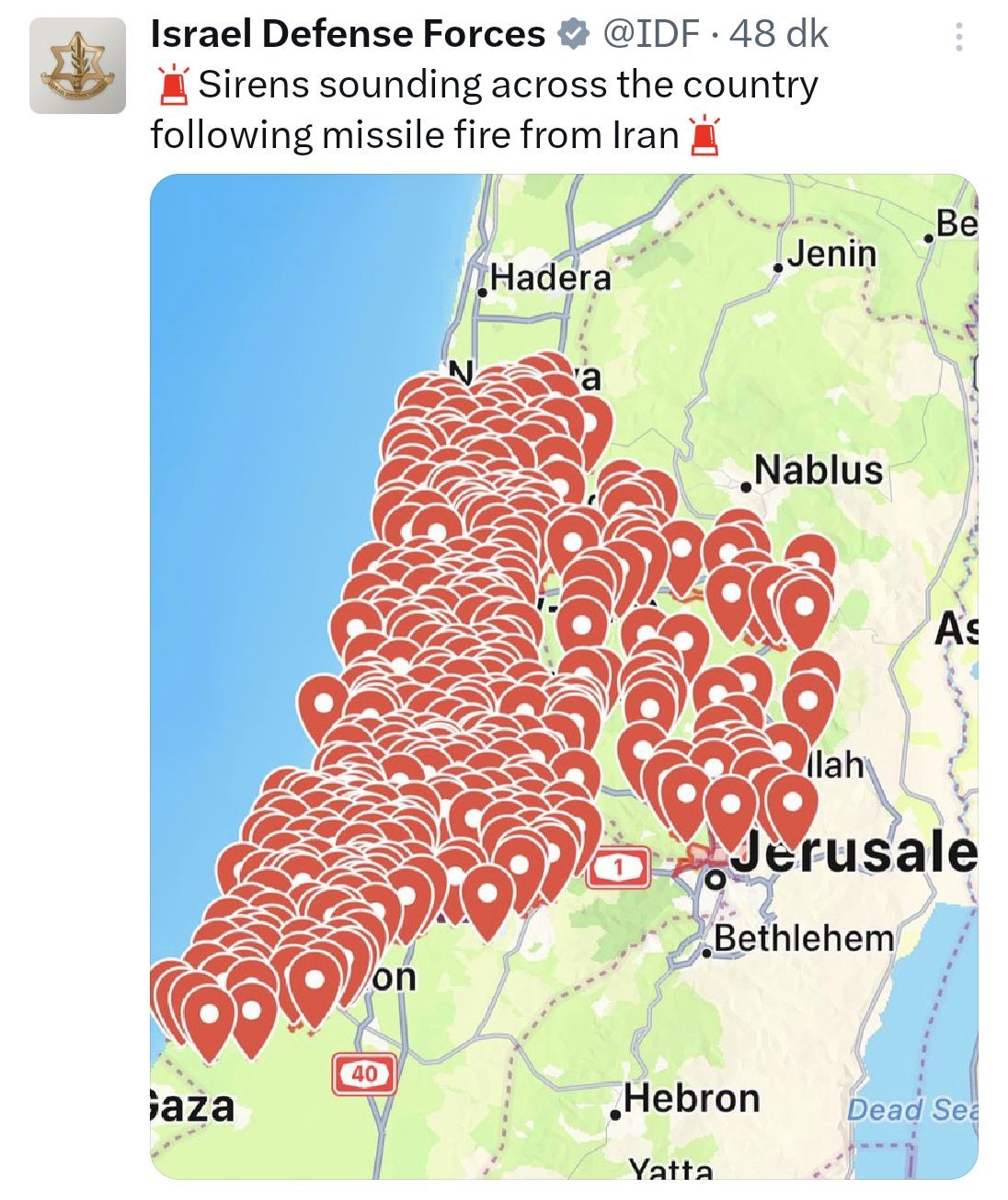 İran’dan İsrail’e Karşılık Verildi