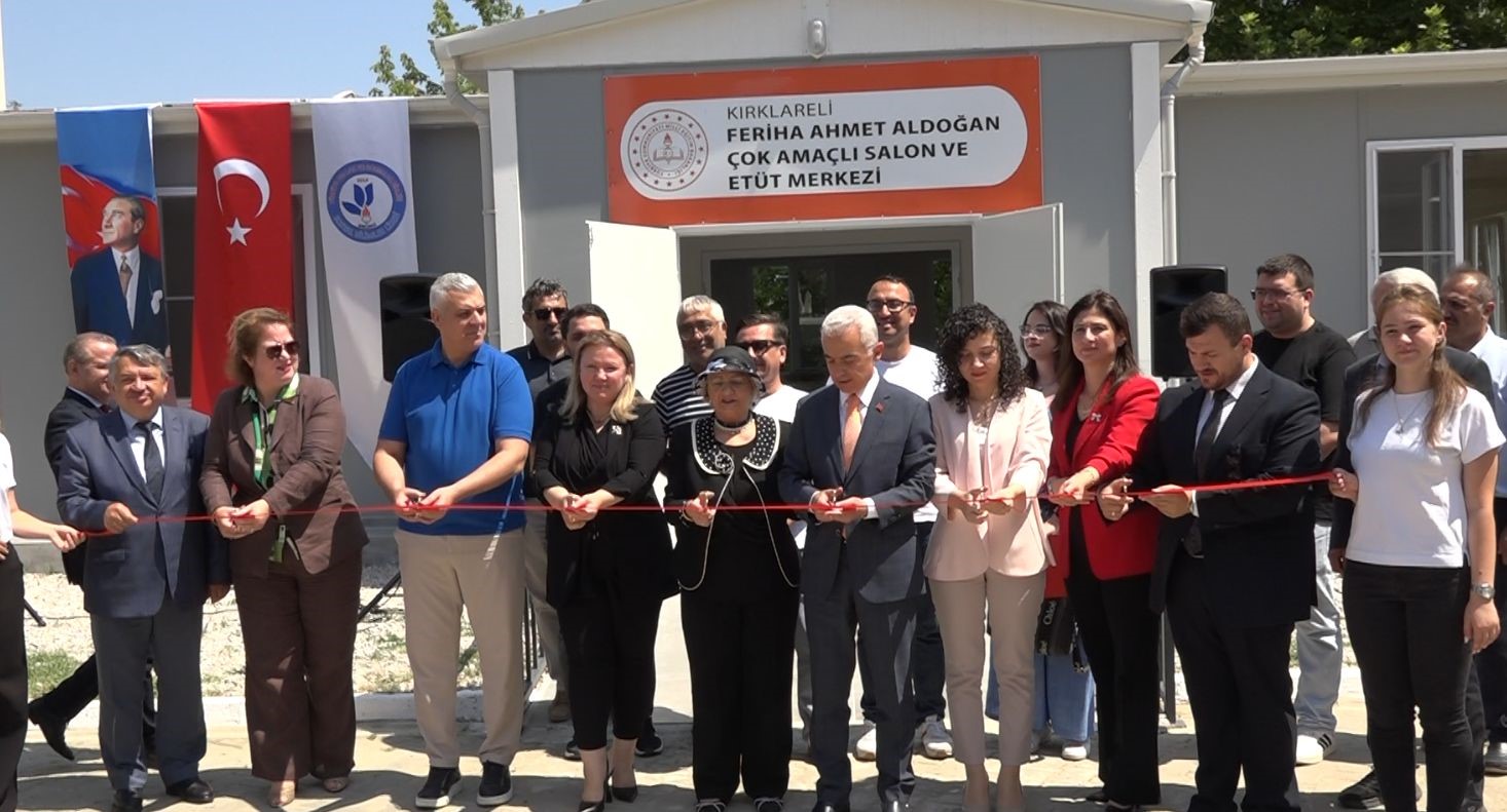 kirklarelinde hayirseverin emegiyle yapilan egitim merkezi acilisi