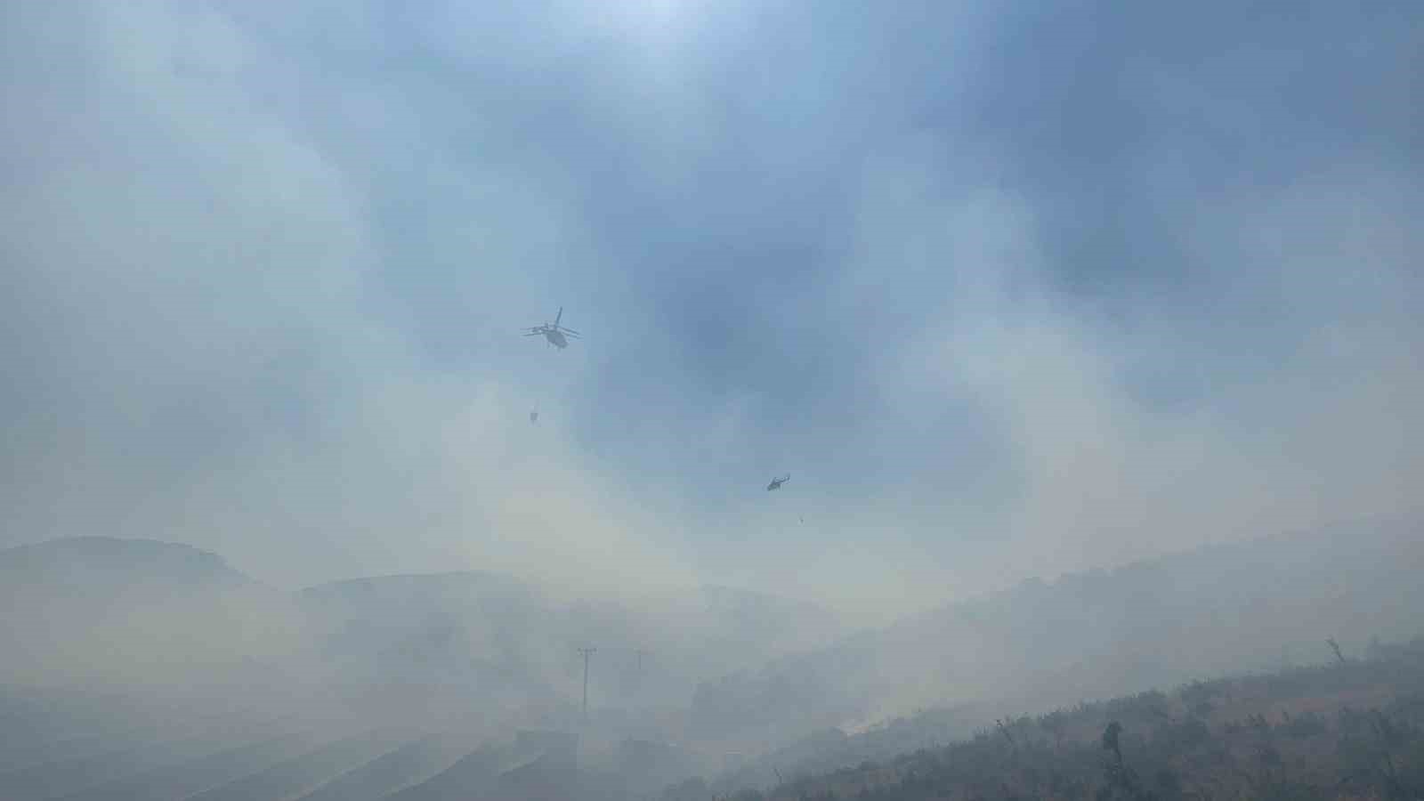 manisa kulada orman yangini ve mudahale calismalari