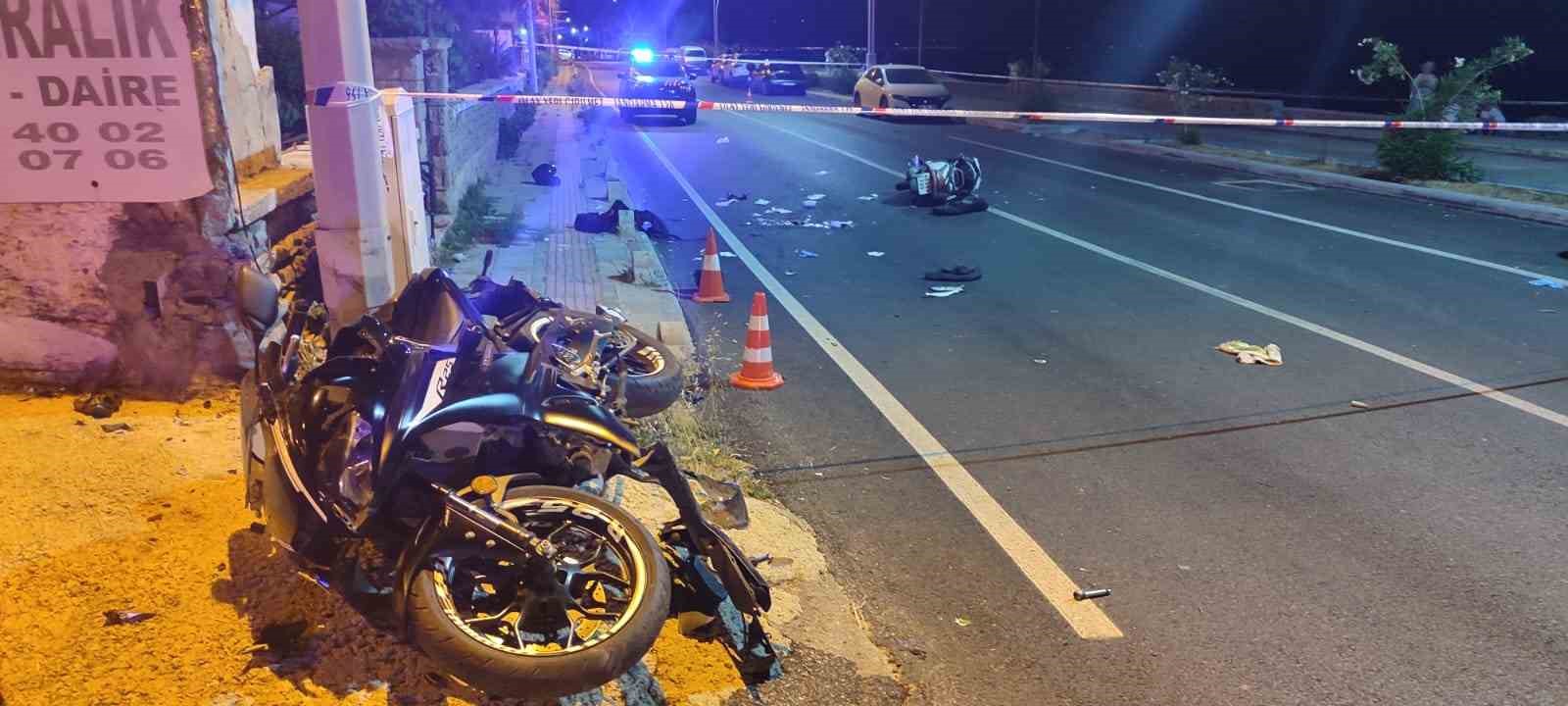 muglada motosiklet kazasi 2 surucu hayatini kaybetti bzfZlSZL