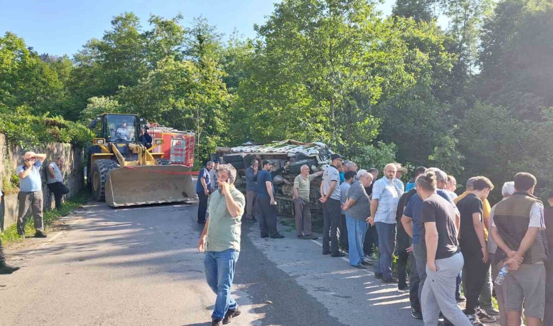 Of ilçesinde çay yüklü kamyonetin kaza sonucu yaşanan yaralanmalar hakkında