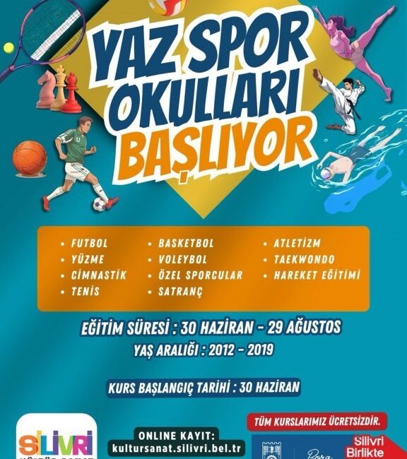 Silivri Belediyesi Yaz Spor Okulları 2025 başlangıç ve kayıt detaylarını