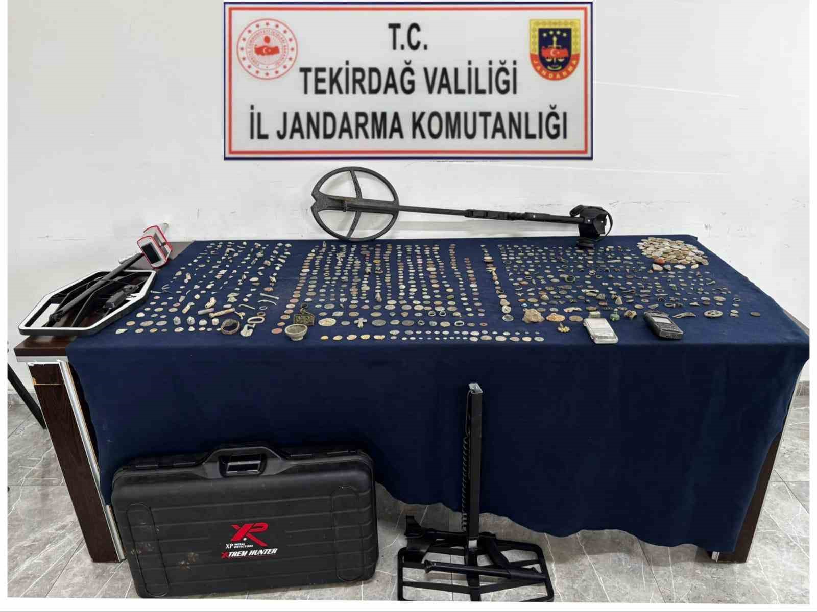 tekirdagda tarihi eser operasyonunda binin uzerinde sikke ele gecirildi LADPHH9O