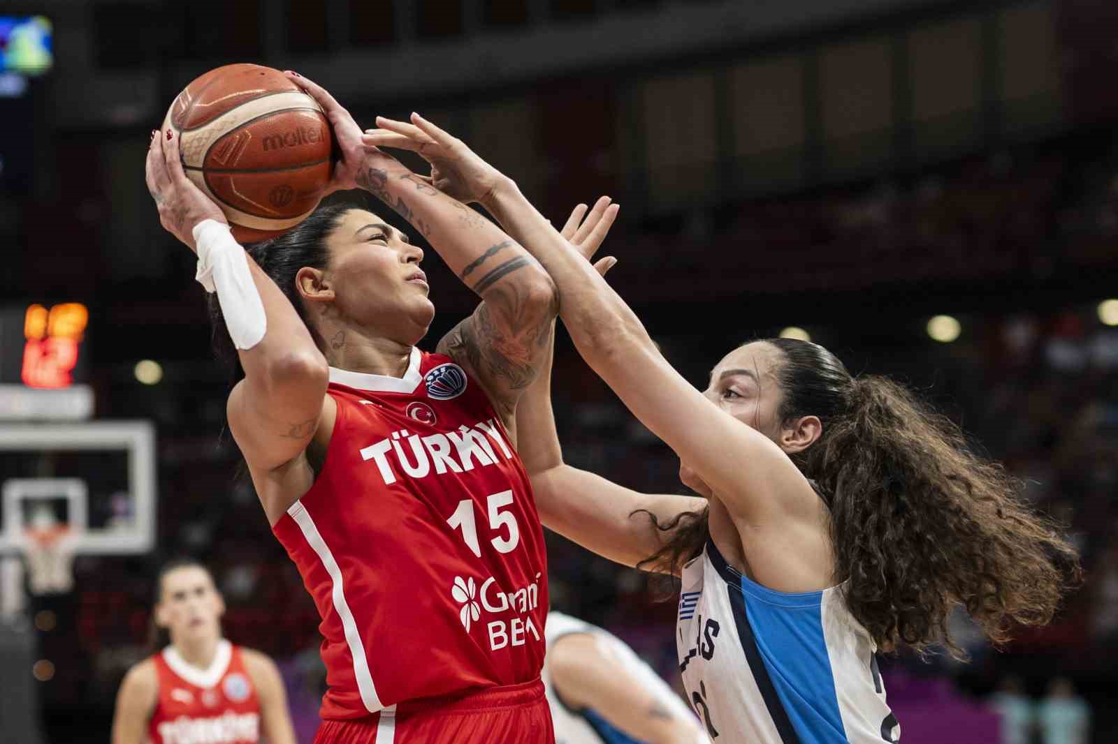 Türkiye Kadın Basketbol Takımı Yunanistan'ı Farklı Yendi ve Çeyrek Finalde