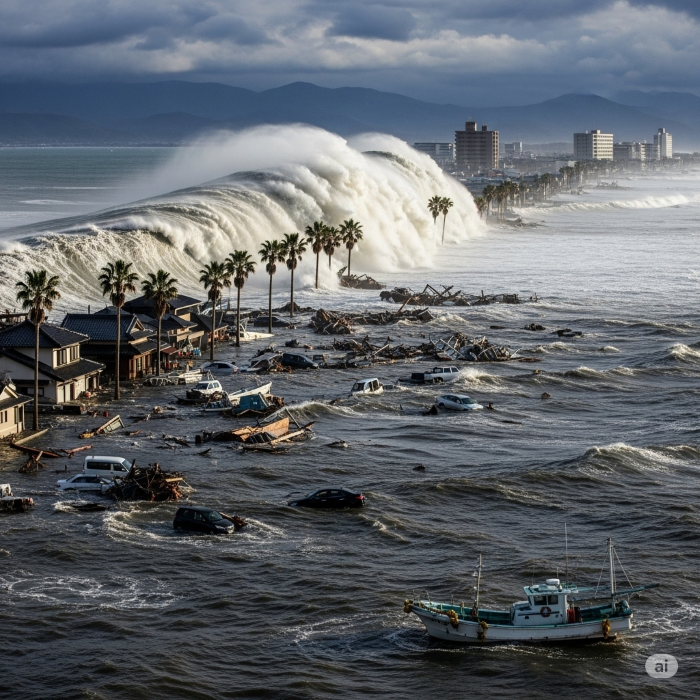 Japonay'da tsunami