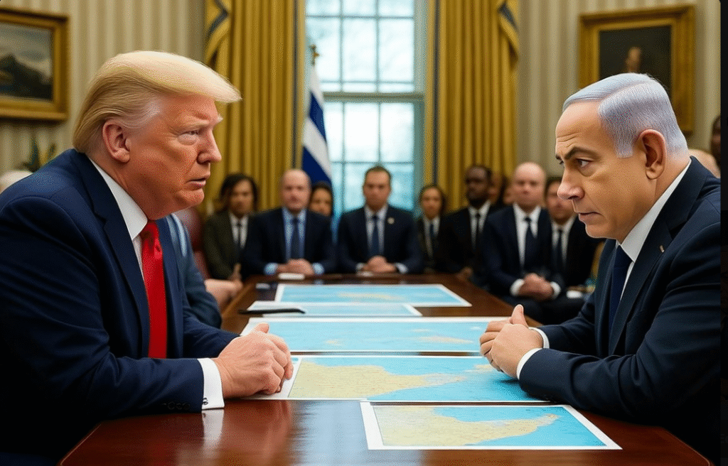 Trump-Netanyahu'nın Gazze Barış Planı Açıklandı, Netanyahu ülkesine dönünce kıvırdı..,"İsrail ordusu Gazze'den asla çıkmayacak!.